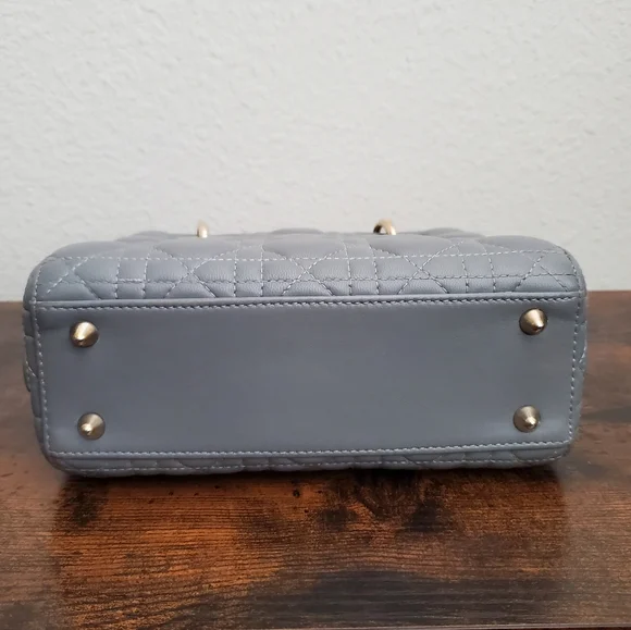 Dior Lambskin Cannage Small My ABC Dior Lady Dior Grey - Picture 9 of 16